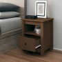 Honey brown solid pine wood bedside table 40x35x49 cm by vidaXL, Nightstands - Ref: Foro24-813715, Price: 42,68 €, Discount: %