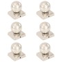 Post caps 6 pcs stainless steel globe end 101x101 mm by vidaXL, Accessories for gates and fences - Ref: Foro24-145496, Price:...