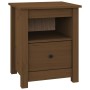 Honey brown solid pine wood bedside table 40x35x49 cm by vidaXL, Nightstands - Ref: Foro24-813715, Price: 42,68 €, Discount: %