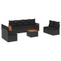 8-teiliges Gartensofa-Set und schwarze synthetische Rattankissen von , Gartensets - Ref: Foro24-3227574, Preis: 521,64 €, Rab...