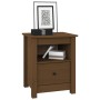 Honey brown solid pine wood bedside table 40x35x49 cm by vidaXL, Nightstands - Ref: Foro24-813715, Price: 42,68 €, Discount: %