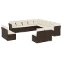 Set de sofás de jardín con cojines 13 piezas ratán PE marrón de , Conjuntos de jardín - Ref: Foro24-3218493, Precio: 846,04 €...