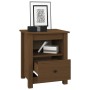 Honey brown solid pine wood bedside table 40x35x49 cm by vidaXL, Nightstands - Ref: Foro24-813715, Price: 42,68 €, Discount: %