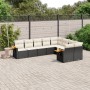 8-teiliges Gartensofa-Set und schwarze synthetische Rattankissen von , Gartensets - Ref: Foro24-3227141, Preis: 573,99 €, Rab...