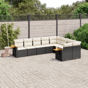 8-teiliges Gartensofa-Set und schwarze synthetische Rattankissen von , Gartensets - Ref: Foro24-3227141, Preis: 595,99 €, Rab...