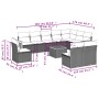 11-piece garden sofa set and gray synthetic rattan cushions by , Garden sets - Ref: Foro24-3227761, Price: 692,06 €, Discount: %