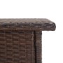 Brauner Couchtisch aus synthetischem Rattan, 50 x 50 x 47 cm von vidaXL, Gartentische - Ref: Foro24-46251, Preis: 50,08 €, Ra...