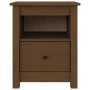 Honey brown solid pine wood bedside table 40x35x49 cm by vidaXL, Nightstands - Ref: Foro24-813715, Price: 42,68 €, Discount: %