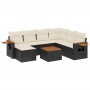 8-piece garden sofa set and black synthetic rattan cushions by , Garden sets - Ref: Foro24-3227050, Price: 516,99 €, Discount: %