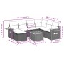 8-teiliges Gartensofa-Set und schwarze synthetische Rattankissen von , Gartensets - Ref: Foro24-3227050, Preis: 511,29 €, Rab...