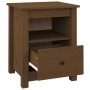 Honey brown solid pine wood bedside table 40x35x49 cm by vidaXL, Nightstands - Ref: Foro24-813715, Price: 42,68 €, Discount: %