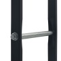 Black steel log holder 100x25x100 cm by vidaXL, Firewood bags and holders - Ref: Foro24-286288, Price: 55,99 €, Discount: %