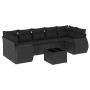 8-piece garden sofa set and black synthetic rattan cushions by , Garden sets - Ref: Foro24-3221134, Price: 546,42 €, Discount: %