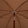 Parasol with taupe gray steel pole 180 cm by vidaXL, Umbrellas - Ref: Foro24-47801, Price: 27,96 €, Discount: %