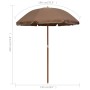 Parasol with taupe gray steel pole 180 cm by vidaXL, Umbrellas - Ref: Foro24-47801, Price: 27,96 €, Discount: %