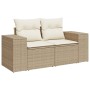 Set de sofás de jardín 9 pzas con cojines ratán sintético beige de , Sofás modulares de exterior - Ref: Foro24-3222357, Preci...