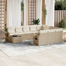 11-teiliges Gartensofa-Set mit beigen synthetischen Rattankissen von , Gartensets - Ref: Foro24-3220727, Preis: 836,45 €, Rab...