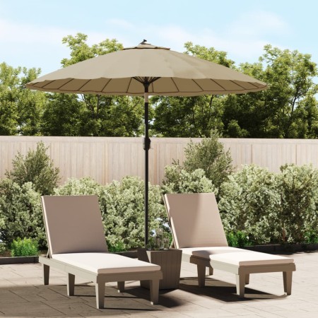 Sombrilla de jardín con palo de aluminio gris taupe 270 cm de vidaXL, Sombrillas - Ref: Foro24-47307, Precio: 80,99 €, Descue...