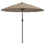 Garden umbrella with taupe gray aluminum pole 270 cm by vidaXL, Umbrellas - Ref: Foro24-47307, Price: 78,71 €, Discount: %