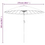 Garden umbrella with taupe gray aluminum pole 270 cm by vidaXL, Umbrellas - Ref: Foro24-47307, Price: 78,71 €, Discount: %