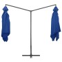 Azure blue steel pole double garden umbrella 250x250 cm by vidaXL, Umbrellas - Ref: Foro24-47327, Price: 135,99 €, Discount: %