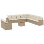 12-teiliges Gartensofa-Set und braune synthetische Rattankissen von , Gartensets - Ref: Foro24-3258537, Preis: 904,99 €, Raba...