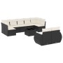 Set de sofás de jardín 10 pzas cojines ratán sintético negro de , Sofás modulares de exterior - Ref: Foro24-3221825, Precio: ...