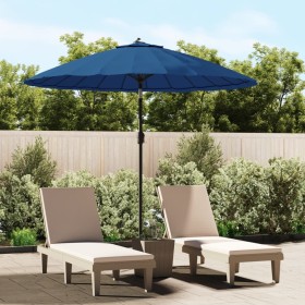 Garden umbrella with azure blue aluminum pole 270 cm by vidaXL, Umbrellas - Ref: Foro24-47311, Price: 82,32 €, Discount: %