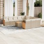 12-piece garden sofa set and brown synthetic rattan cushions by , Garden sets - Ref: Foro24-3228116, Price: 877,93 €, Discoun...