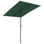 Garden umbrella with green aluminum pole 2x1.5 m by vidaXL, Umbrellas - Ref: Foro24-47336, Price: 44,15 €, Discount: %