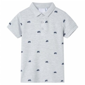 Gray melange children's polo shirt 104 by , Kids T-shirts - Ref: Foro24-12165, Price: 10,99 €, Discount: %