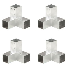 Y post connectors 4 pcs galvanized metal 71x71 mm by vidaXL, fence posts - Ref: Foro24-145458, Price: 58,19 €, Discount: %