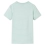 Camiseta infantil con rayas verde menta claro 140 de , Camisetas para niños - Ref: Foro24-12573, Precio: 9,35 €, Descuento: %