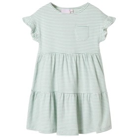 Kinderkleid mit mintgrünen Rüschenärmeln 140 von , Kinderkleider - Ref: Foro24-11513, Preis: 9,99 €, Rabatt: %