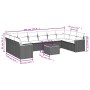 Set mit 11 Stück Gartensofas und Kissen synthetisches Rattan schwarz von , Gartensets - Ref: Foro24-3258731, Preis: 625,79 €,...