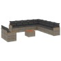 Set mit 12 Gartensofas mit Kissen synthetisches Rattangrau von , Gartensets - Ref: Foro24-3258539, Preis: 797,93 €, Rabatt: %