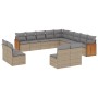 Set Gartensofas mit Kissen 13 Stück synthetisches Rattan beige von , Gartensets - Ref: Foro24-3260568, Preis: 871,26 €, Rabat...