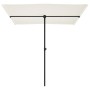 Garden umbrella with white sand aluminum pole 2x1.5 m by vidaXL, Umbrellas - Ref: Foro24-47337, Price: 44,15 €, Discount: %