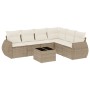 Set sofás de jardín 7 piezas y cojines ratán sintético beige de , Conjuntos de jardín - Ref: Foro24-3221417, Precio: 592,08 €...