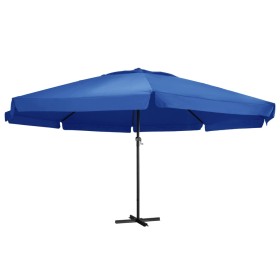 Garden umbrella with light blue aluminum pole 500 cm by vidaXL, Umbrellas - Ref: Foro24-47369, Price: 281,64 €, Discount: %