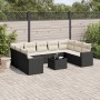 Set Gartensofas 10 Stück Kissen synthetisches Rattan schwarz von , Gartensets - Ref: Foro24-3219396, Preis: 619,79 €, Rabatt: %