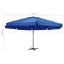 Garden umbrella with light blue aluminum pole 500 cm by vidaXL, Umbrellas - Ref: Foro24-47369, Price: 281,64 €, Discount: %