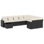 Set de sofás de jardín 10 pzas cojines ratán sintético negro de , Conjuntos de jardín - Ref: Foro24-3219446, Precio: 619,07 €...