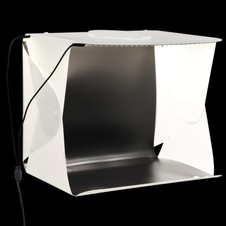 Caja de luz estudio fotografía plegable LED blanco 40x34x37 cm de vidaXL, Fondos - Ref: Foro24-190215, Precio: 46,23 €, Descu...