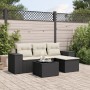 5-teiliges Gartenmöbel-Set und Kissen aus synthetischem Rattan schwarz von , Modulare Sofas für den Außenbereich - Ref: Foro2...