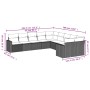 Set Gartensofas 10 Stück Kissen synthetisches Rattan schwarz von , Modulare Sofas für den Außenbereich - Ref: Foro24-3251843,...