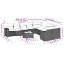 11-teiliges Gartensofa-Set mit beigen synthetischen Rattankissen von , Modulare Sofas für den Außenbereich - Ref: Foro24-3251...