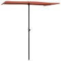 Garden umbrella with terracotta aluminum pole 180x110 cm by vidaXL, Umbrellas - Ref: Foro24-47333, Price: 40,99 €, Discount: %