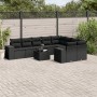 Set Gartensofas 10 Stück Kissen synthetisches Rattan schwarz von , Gartensets - Ref: Foro24-3223044, Preis: 650,92 €, Rabatt: %