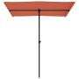 Garden umbrella with terracotta aluminum pole 180x110 cm by vidaXL, Umbrellas - Ref: Foro24-47333, Price: 40,99 €, Discount: %